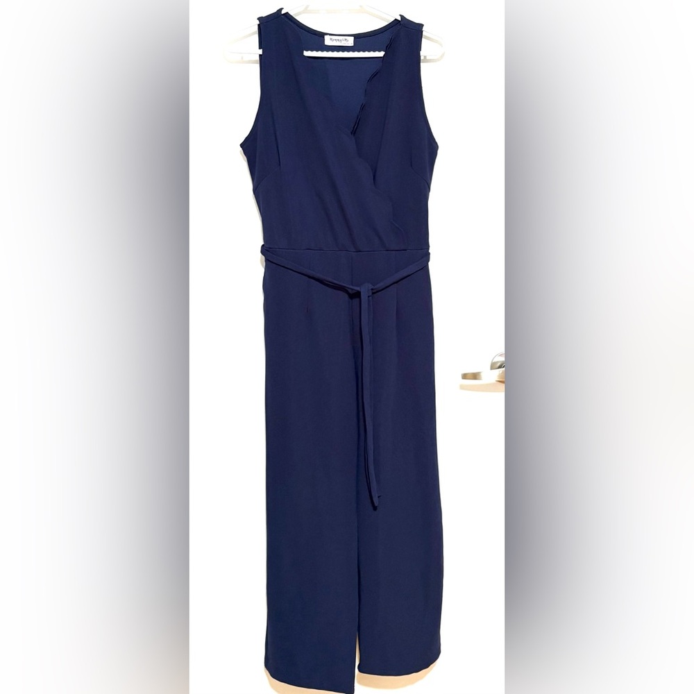 Elegant Navy Blue Jumpsuit XXL EUC